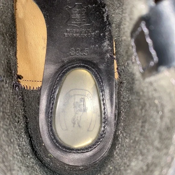 La Botte Gardiane Oiled Black Leather Pull On Boots - Size 38.5 / 8.5 - Picture 4 of 12